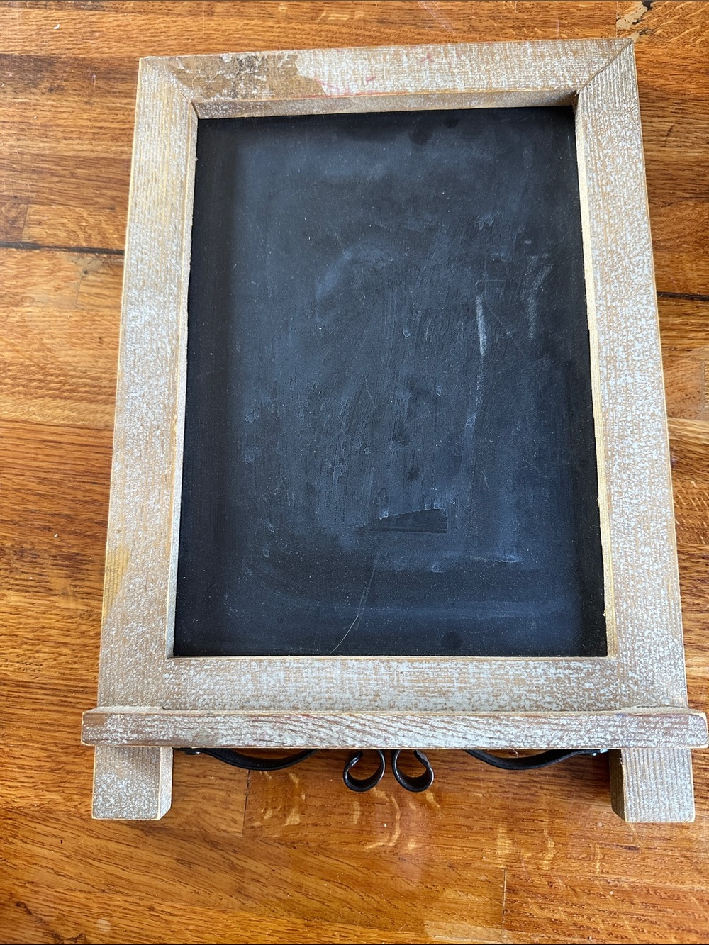 Rustic Wooden Framed Chalkboard - Natural Wood